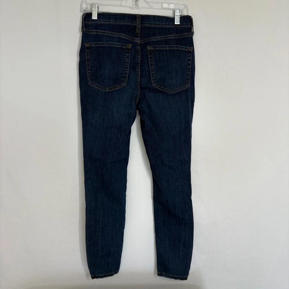 Free People Women's Distressed Ripped Knee Skinny Jeans Dark Wash Denim Size 30‎ - Picture 6 of 6